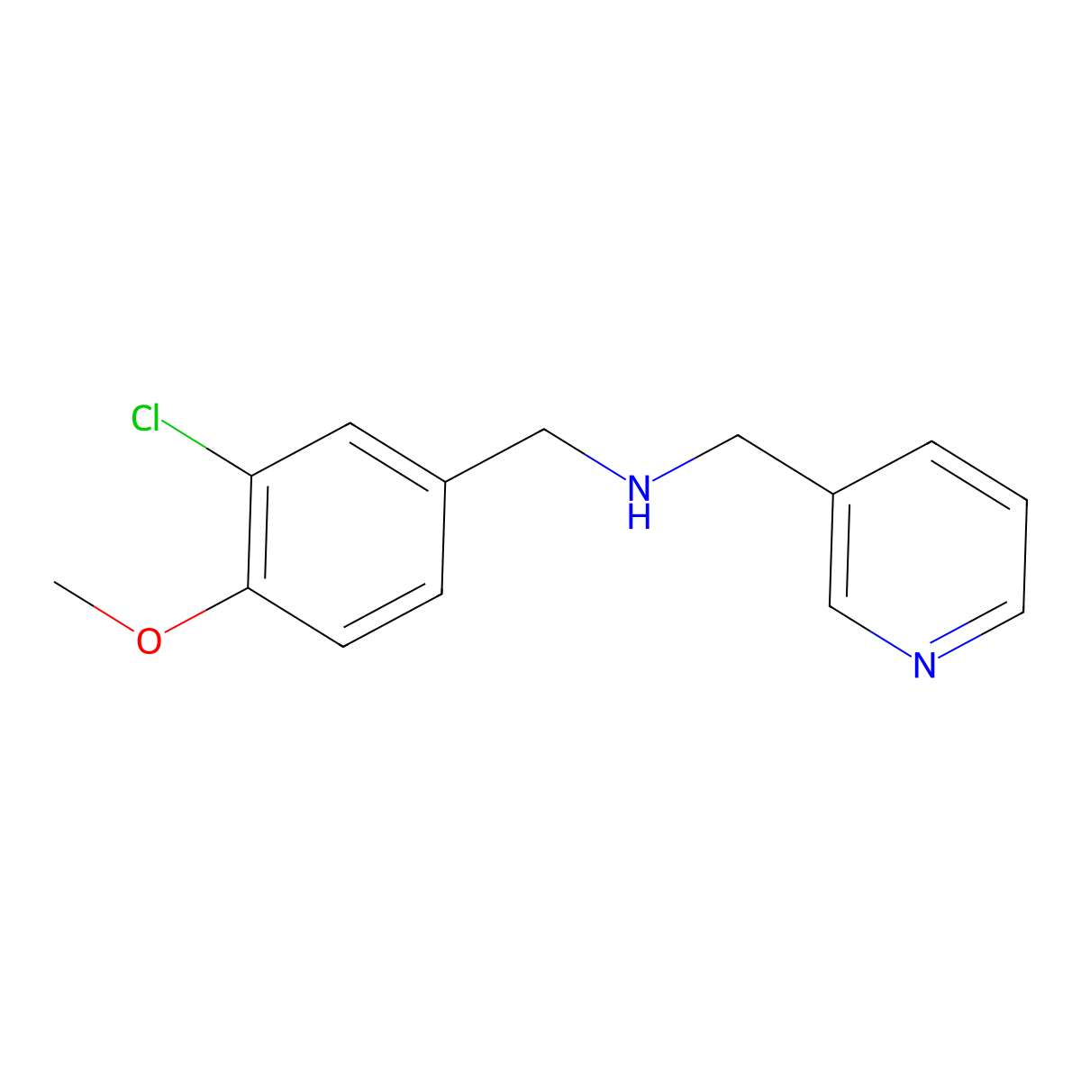 N-(3-chloro-4-methoxybenzyl)-N-(3-pyridinylmethyl)amine molecular structure, CAS 1092310-78-5