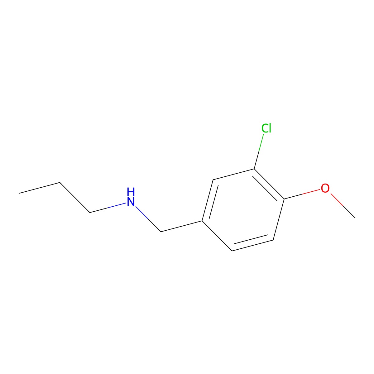 N-(3-chloro-4-methoxybenzyl)-N-propylamine molecular structure, CAS 1092310-86-5