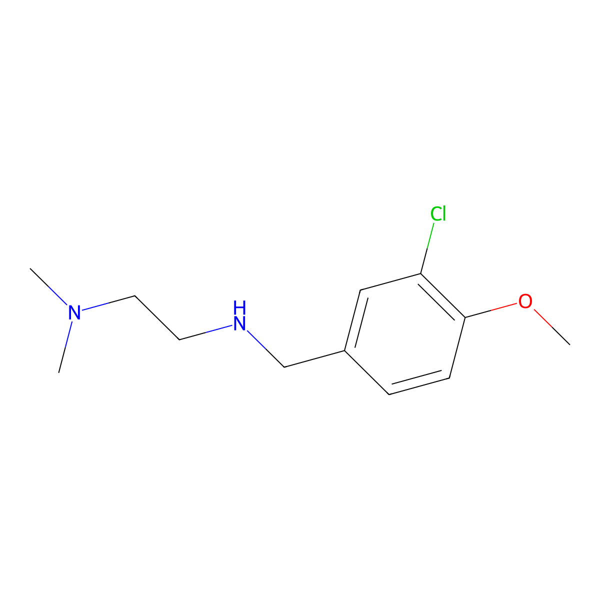 N-(3-chloro-4-methoxybenzyl)-N-[2-(dimethylamino)ethyl]amine molecular structure, CAS 1092311-05-1