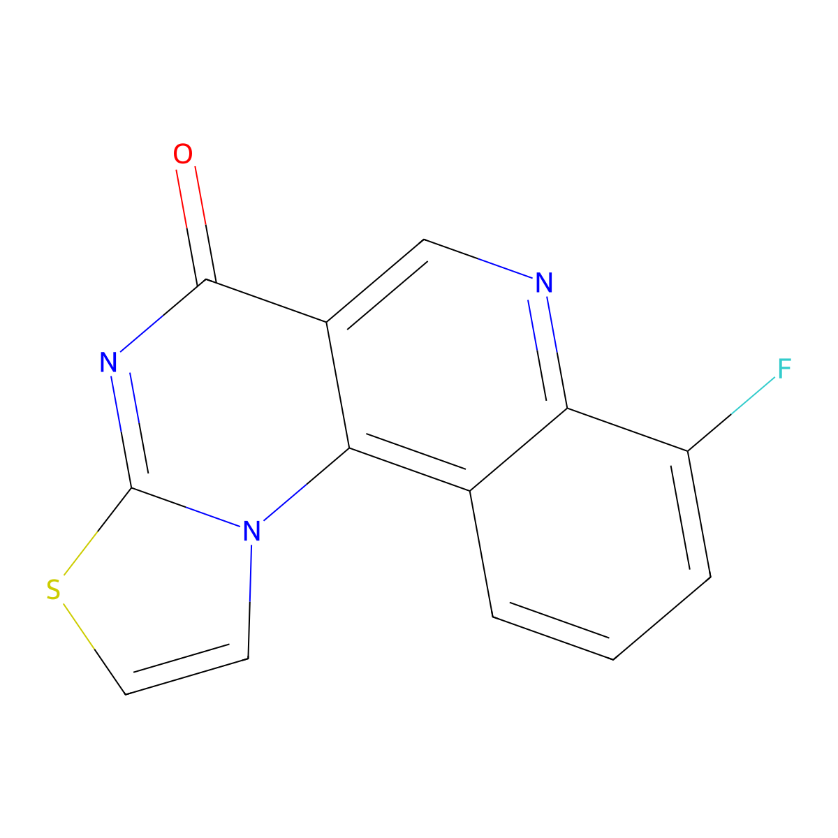 8-Fluoro-3-thia-4,7,11c-triaza-cyclopenta[c]phenanthren-5-one molecular structure, CAS 1092326-75-4