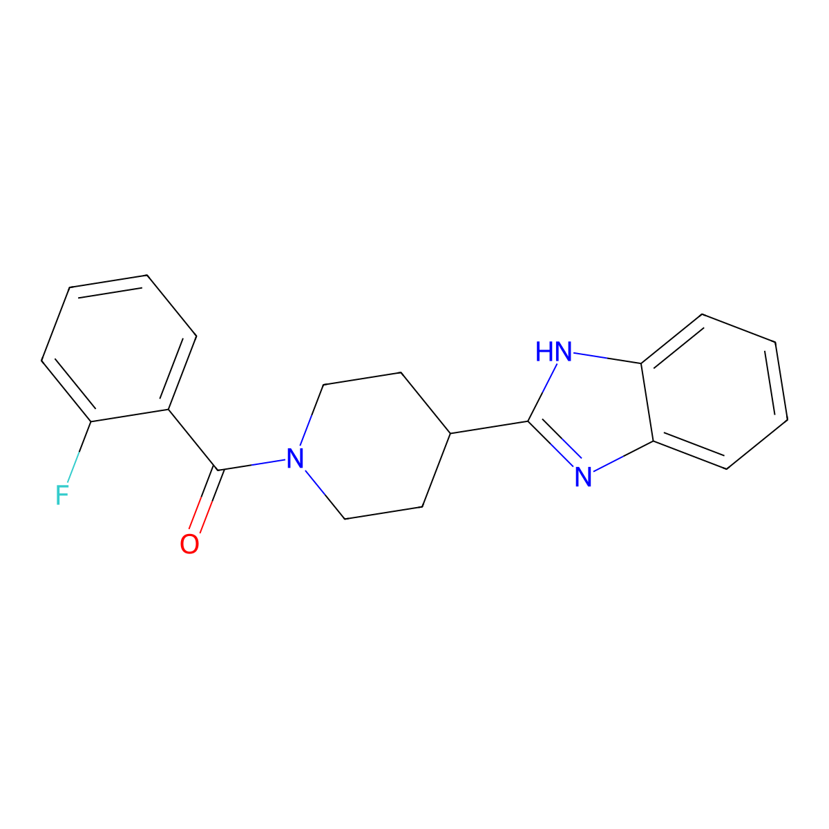 2-[1-(2-Fluorobenzoyl)piperidin-4-YL]-1H-1,3-benzodiazole molecular structure, CAS 1092344-18-7
