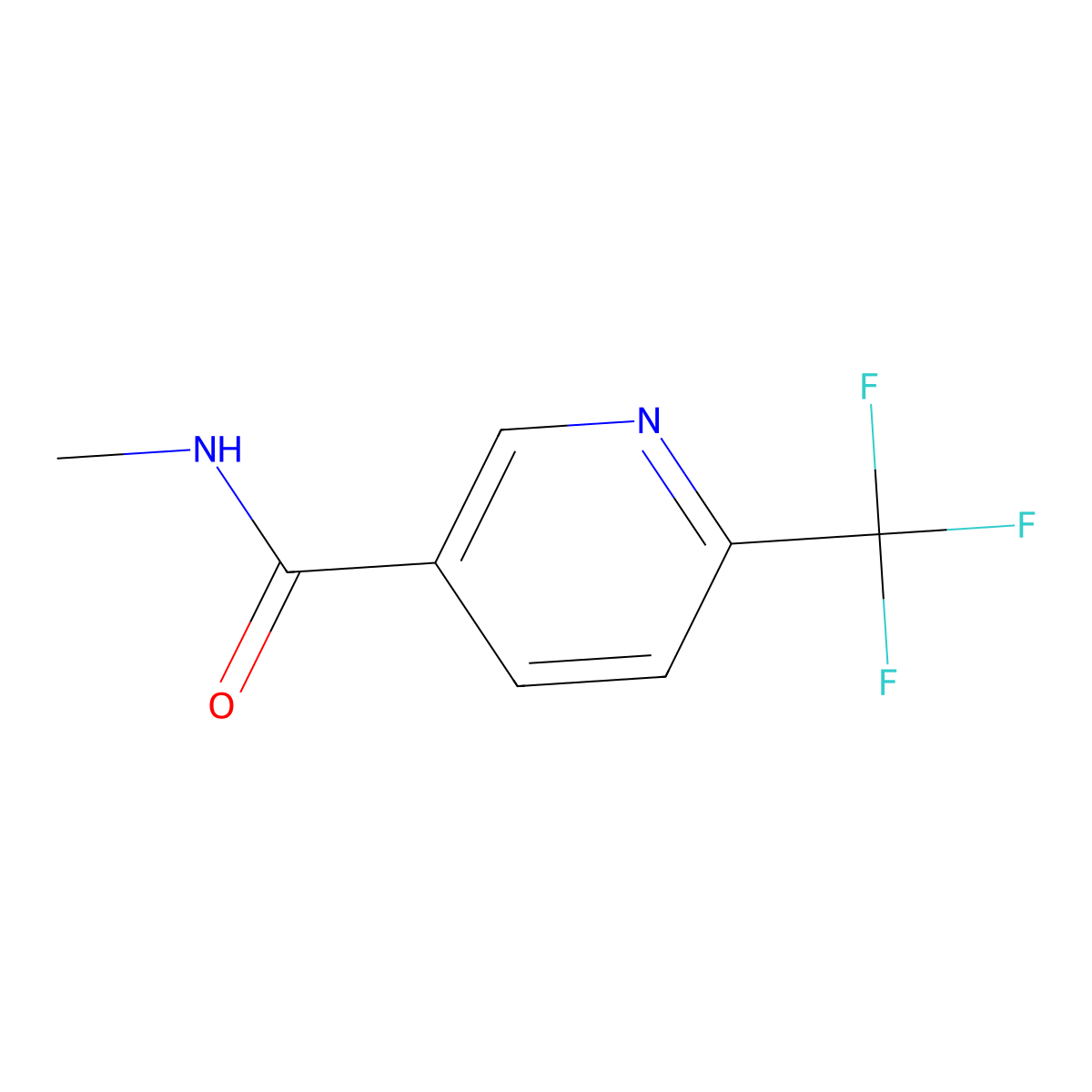 N-methyl-6-(trifluoromethyl)nicotinamide molecular structure, CAS 1092346-22-9