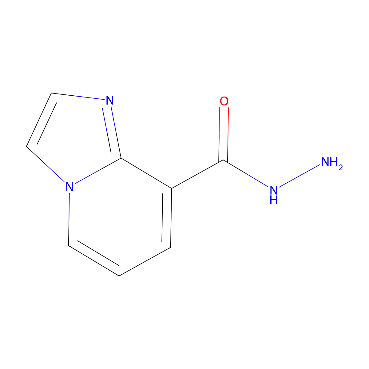Imidazo[1,2-a]pyridine-8-carbohydrazide molecular structure, CAS 1092346-49-0