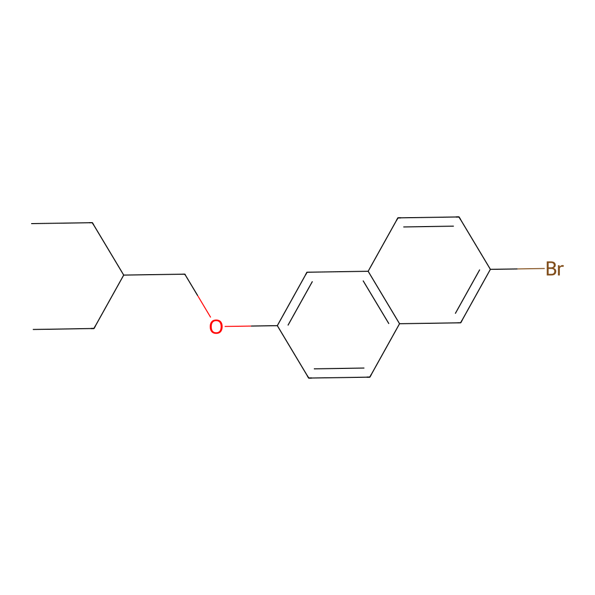 2-Bromo-6-(2-ethylbutoxy)naphthalene molecular structure, CAS 1092346-54-7