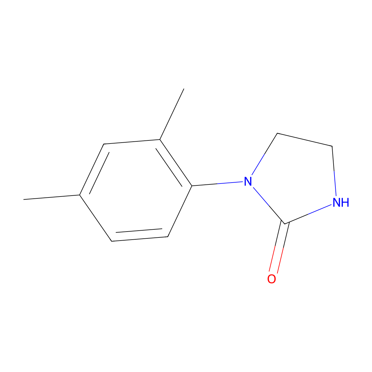 1-(2,4-dimethylphenyl)tetrahydro-2H-imidazol-2-one molecular structure, CAS 1092346-55-8