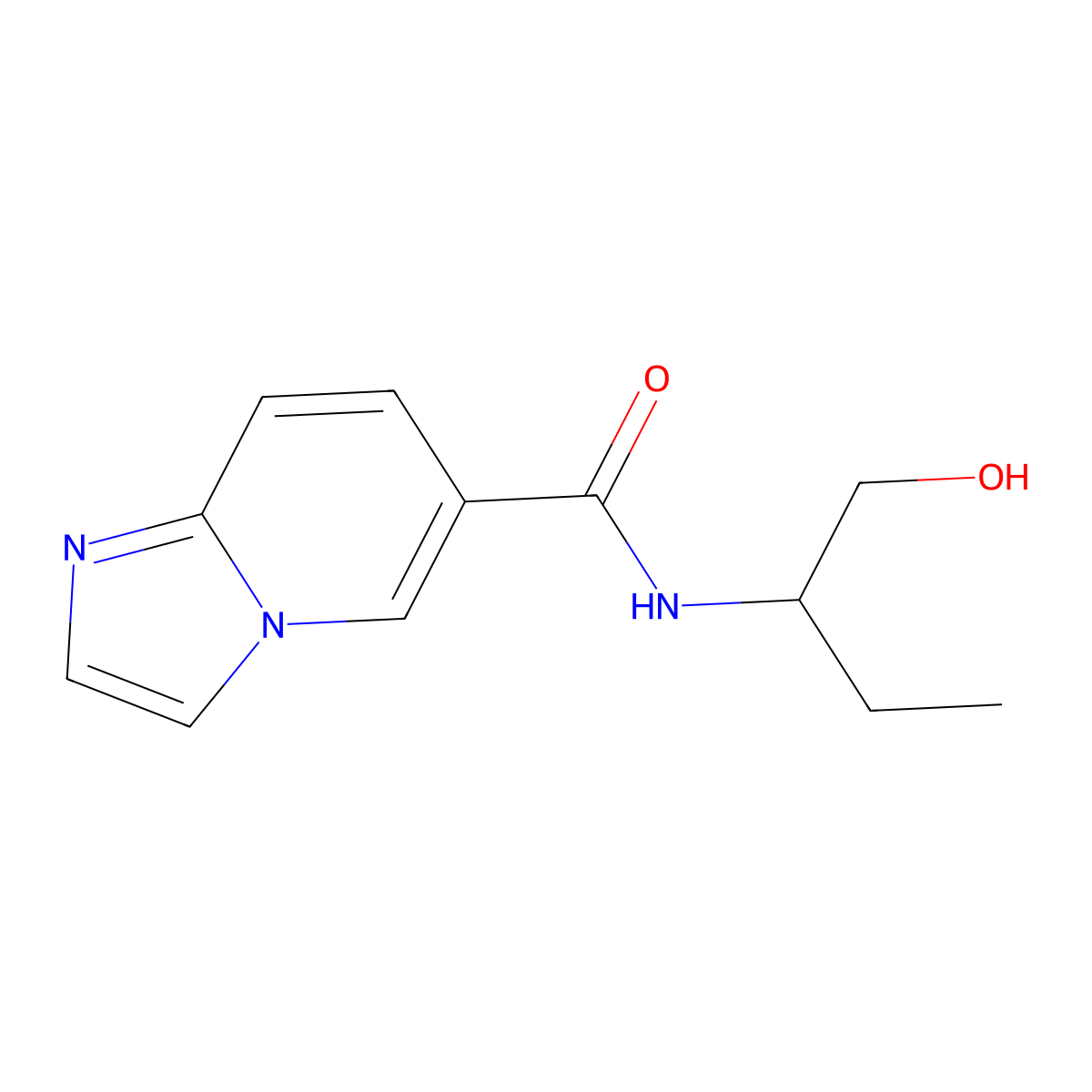 N-[1-(hydroxymethyl)propyl]imidazo[1,2-a]pyridine-6-carboxamide molecular structure, CAS 1092346-65-0