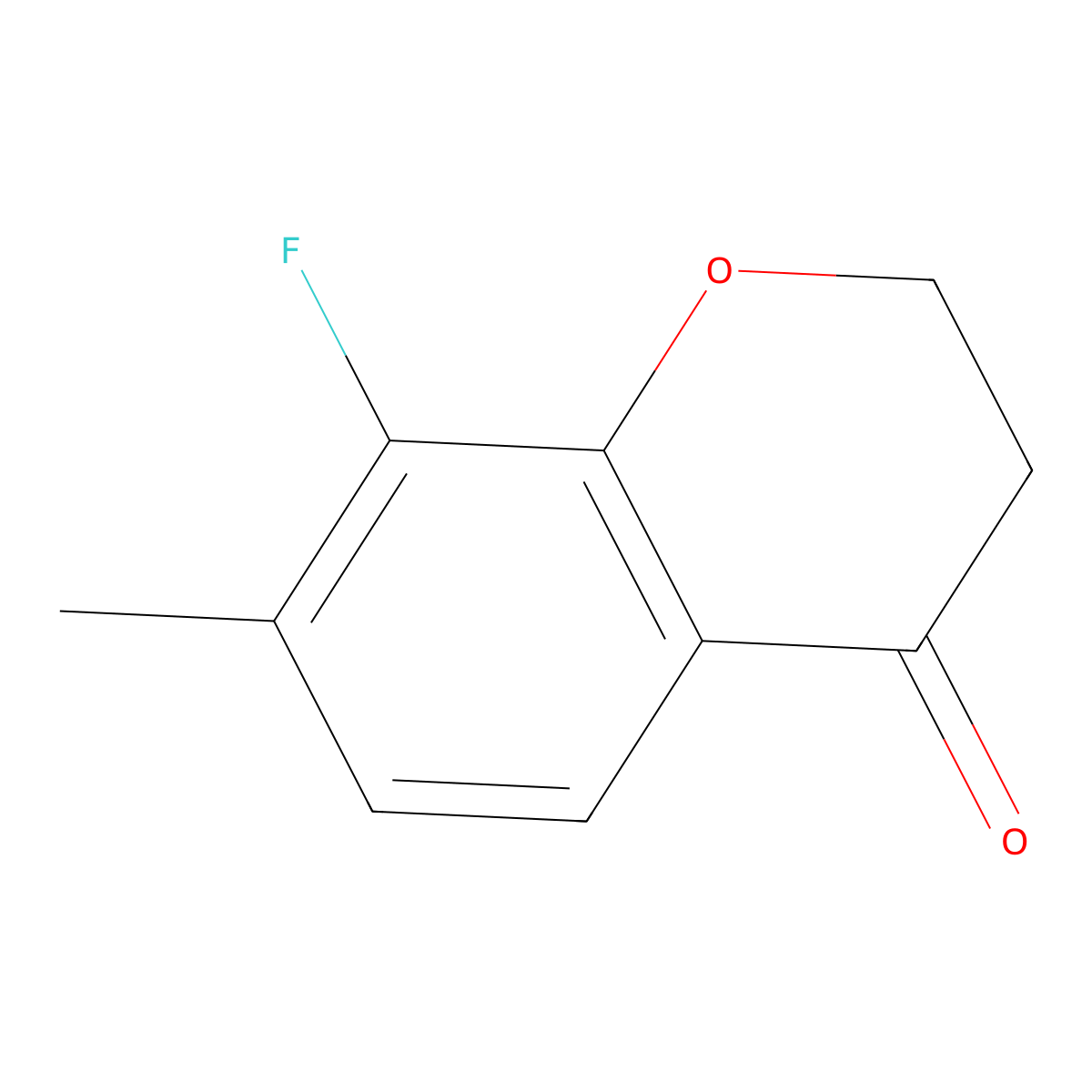 8-Fluoro-7-methylchroman-4-one molecular structure, CAS 1092346-90-1