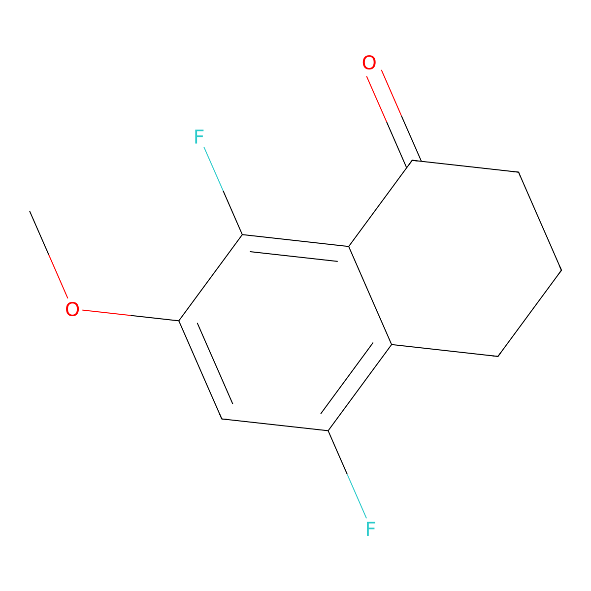 5,8-Difluoro-7-methoxy-3,4-dihydronaphthalen-1(2H)-one molecular structure, CAS 1092347-75-5
