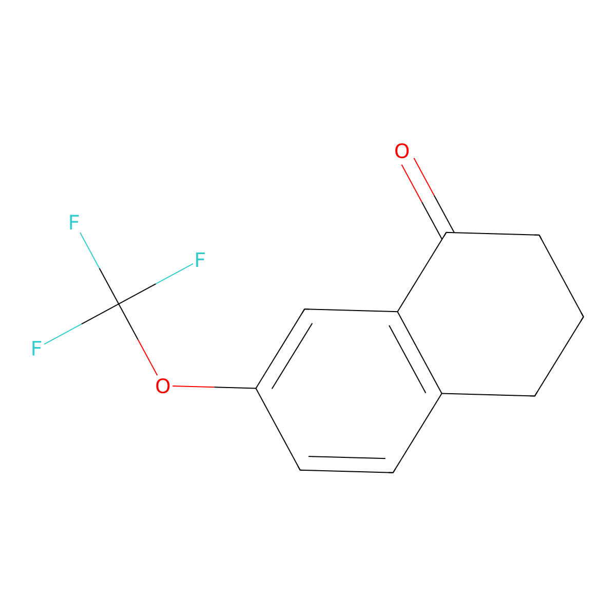 7-(Trifluoromethoxy)-3,4-dihydronaphthalen-1(2H)-one molecular structure, CAS 1092347-87-9