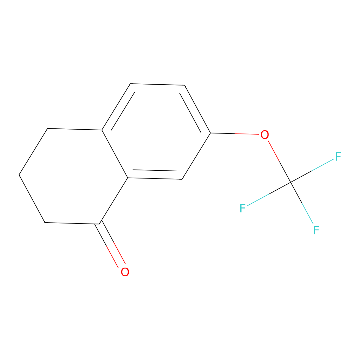 7-(Trifluoromethoxy)-3,4-dihydronaphthalen-1(2H)-one molecular structure, CAS 1092347-87-9