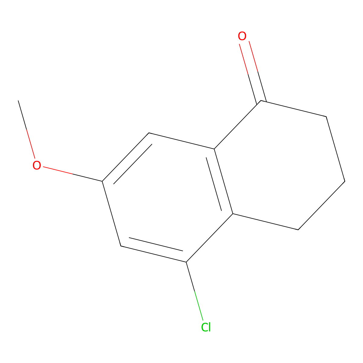 5-Chloro-3,4-dihydro-7-methoxy-1(2H)-naphthalenone molecular structure, CAS 1092348-22-5