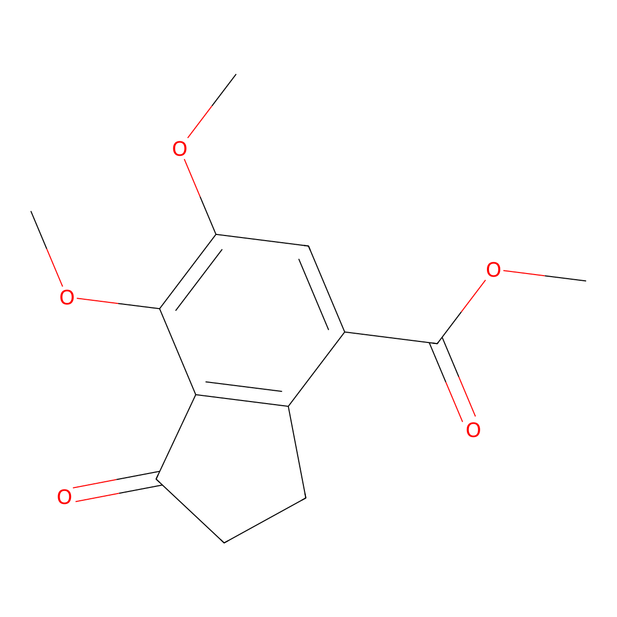 Methyl 6,7-dimethoxy-1-oxo-2,3-dihydro-1H-indene-4-carboxylate molecular structure, CAS 1092348-87-2