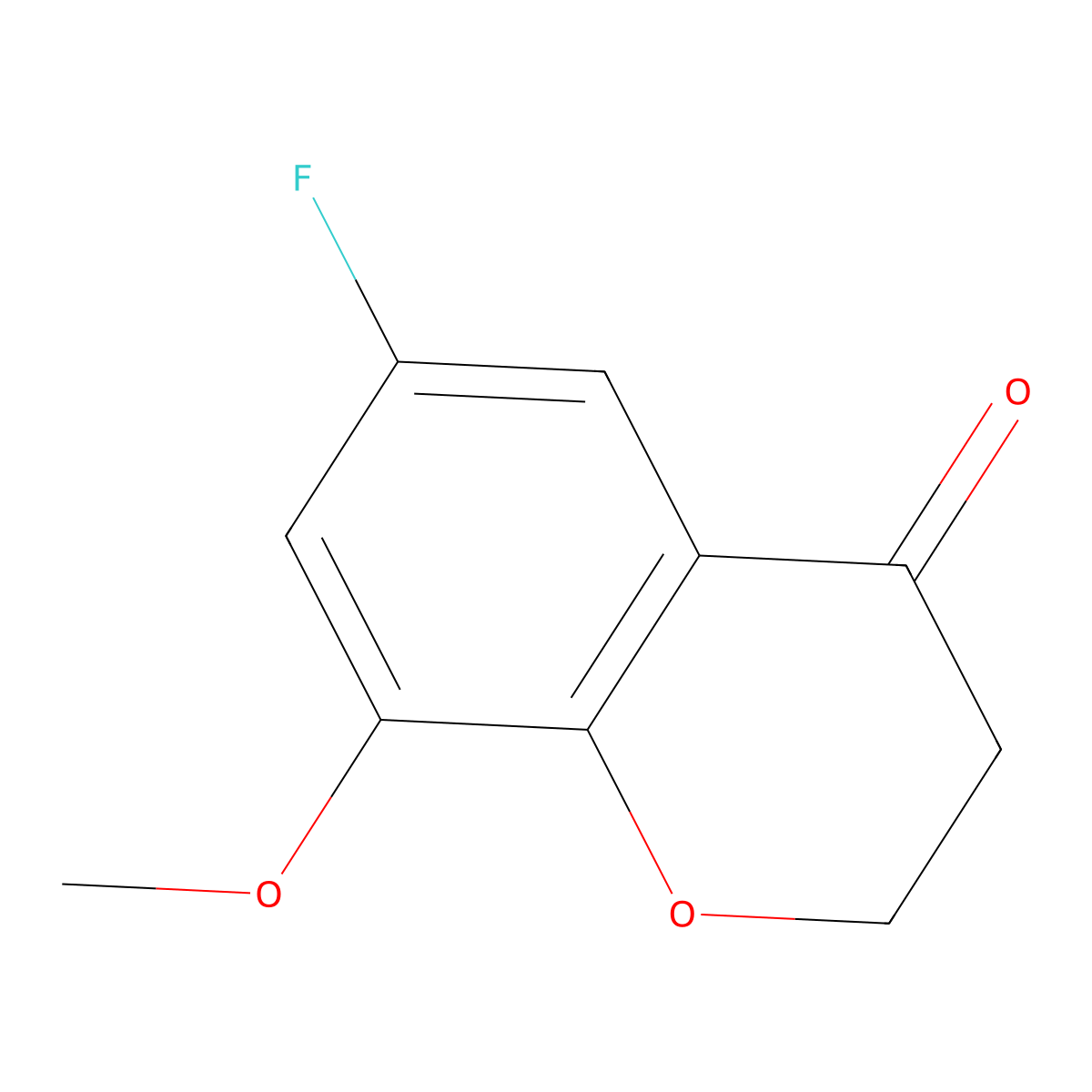 6-Fluoro-8-methoxychroman-4-one molecular structure, CAS 1092349-03-5