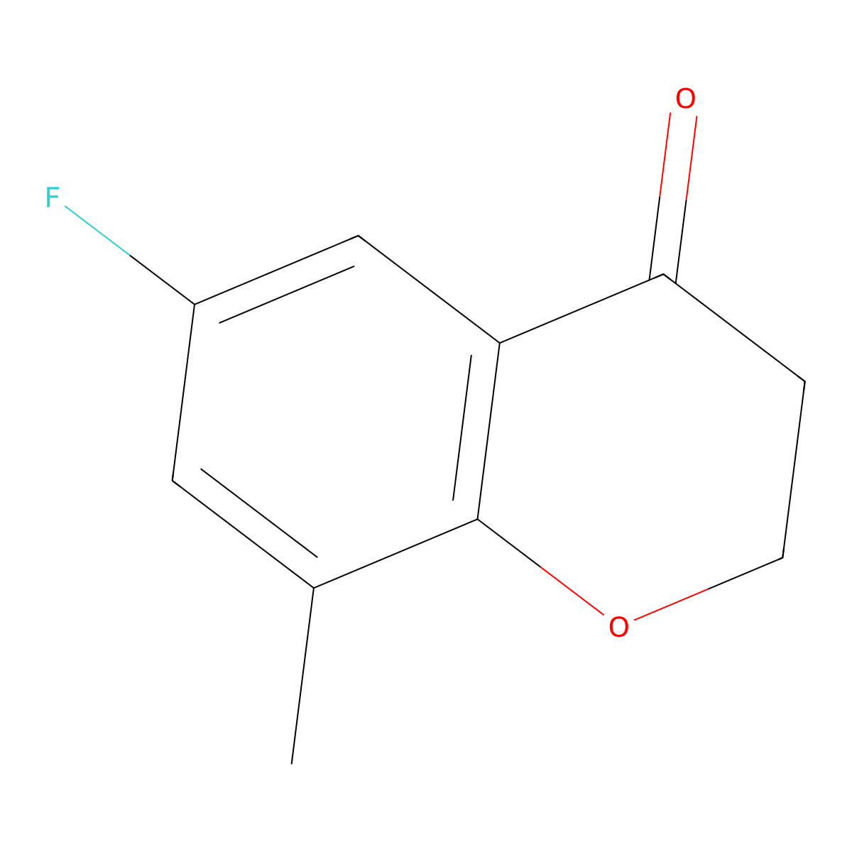 6-Fluoro-8-methylchroman-4-one molecular structure, CAS 1092349-07-9