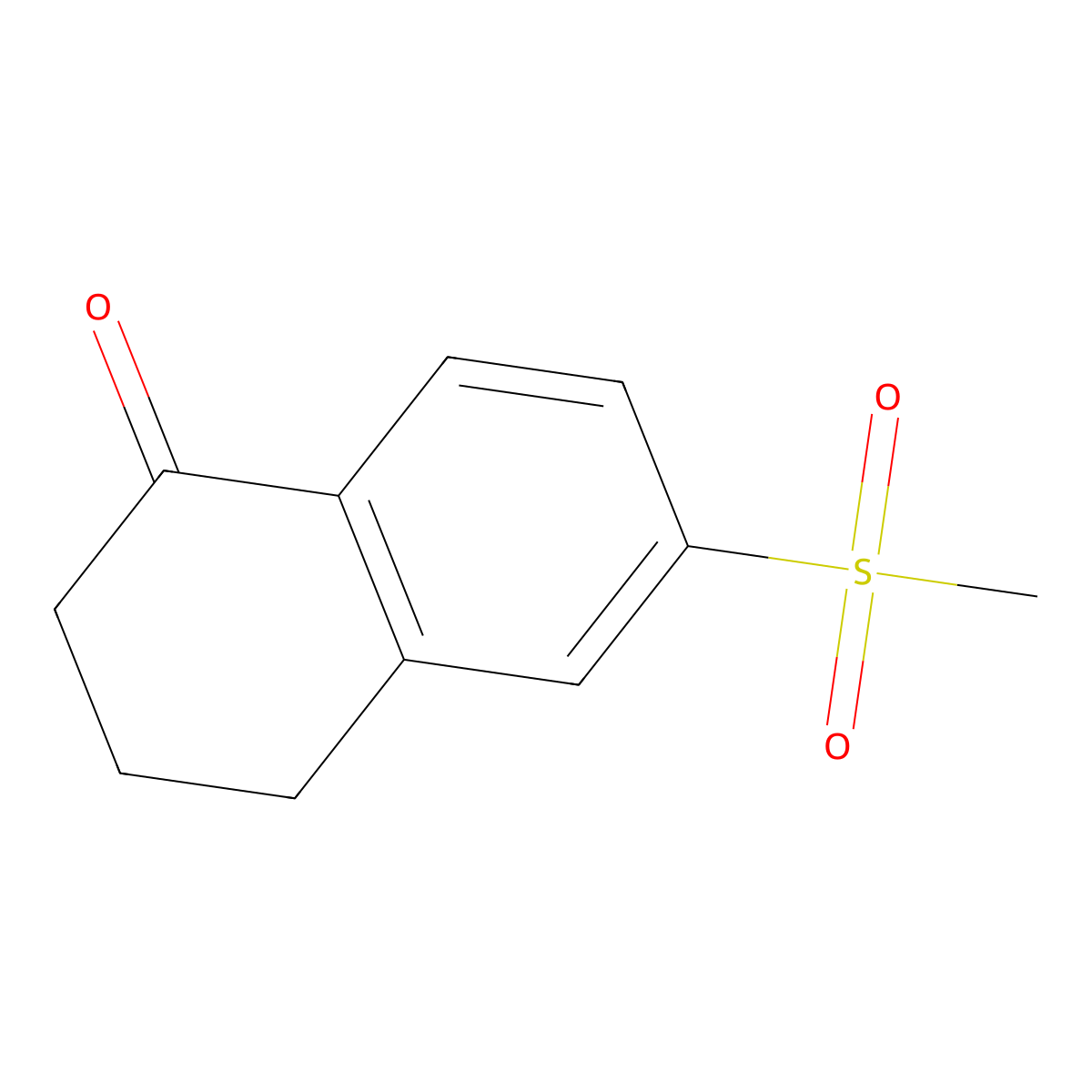 3,4-Dihydro-6-(methylsulfonyl)-1(2H)-naphthalenone molecular structure, CAS 1092349-12-6