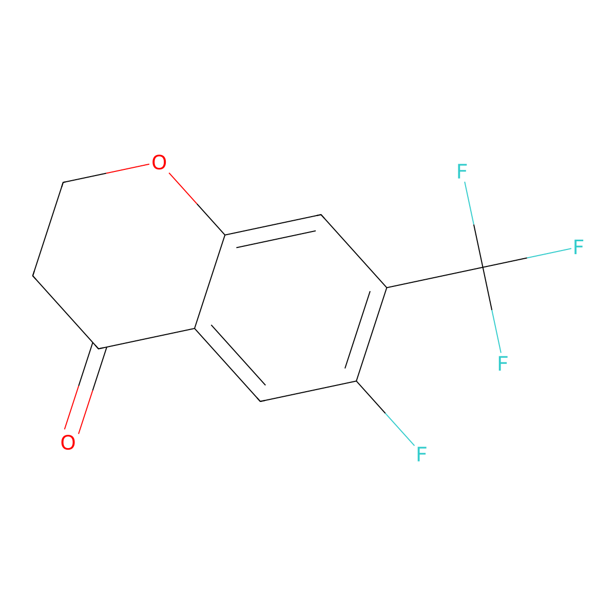 6-Fluoro-7-(trifluoromethyl)chroman-4-one molecular structure, CAS 1092349-22-8
