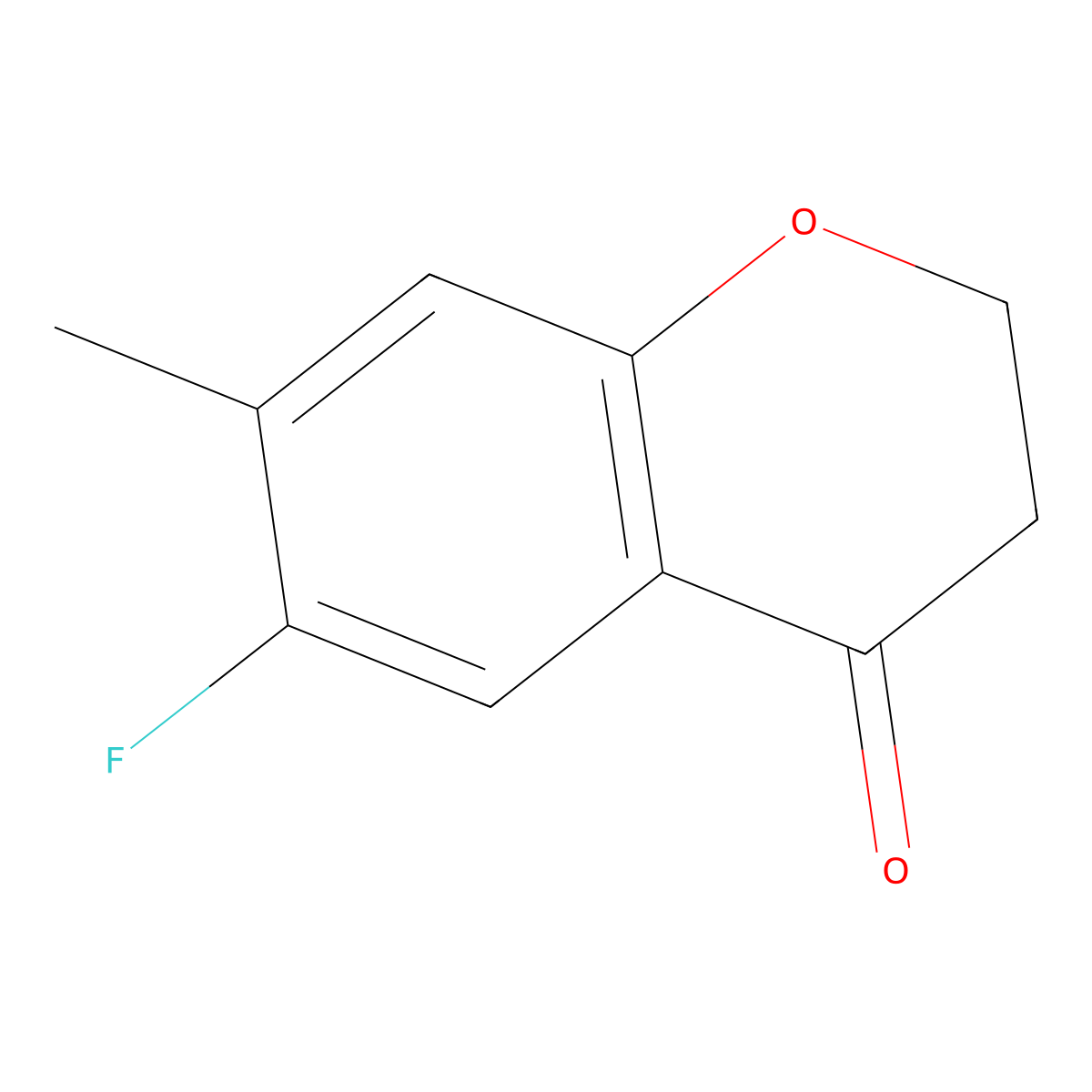 6-Fluoro-7-methylchroman-4-one molecular structure, CAS 1092349-34-2