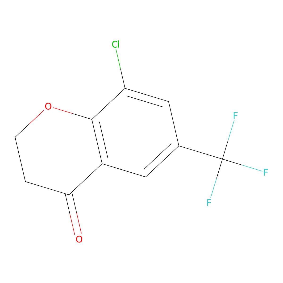 8-Chloro-6-(trifluoromethyl)chroman-4-one molecular structure, CAS 1092349-44-4