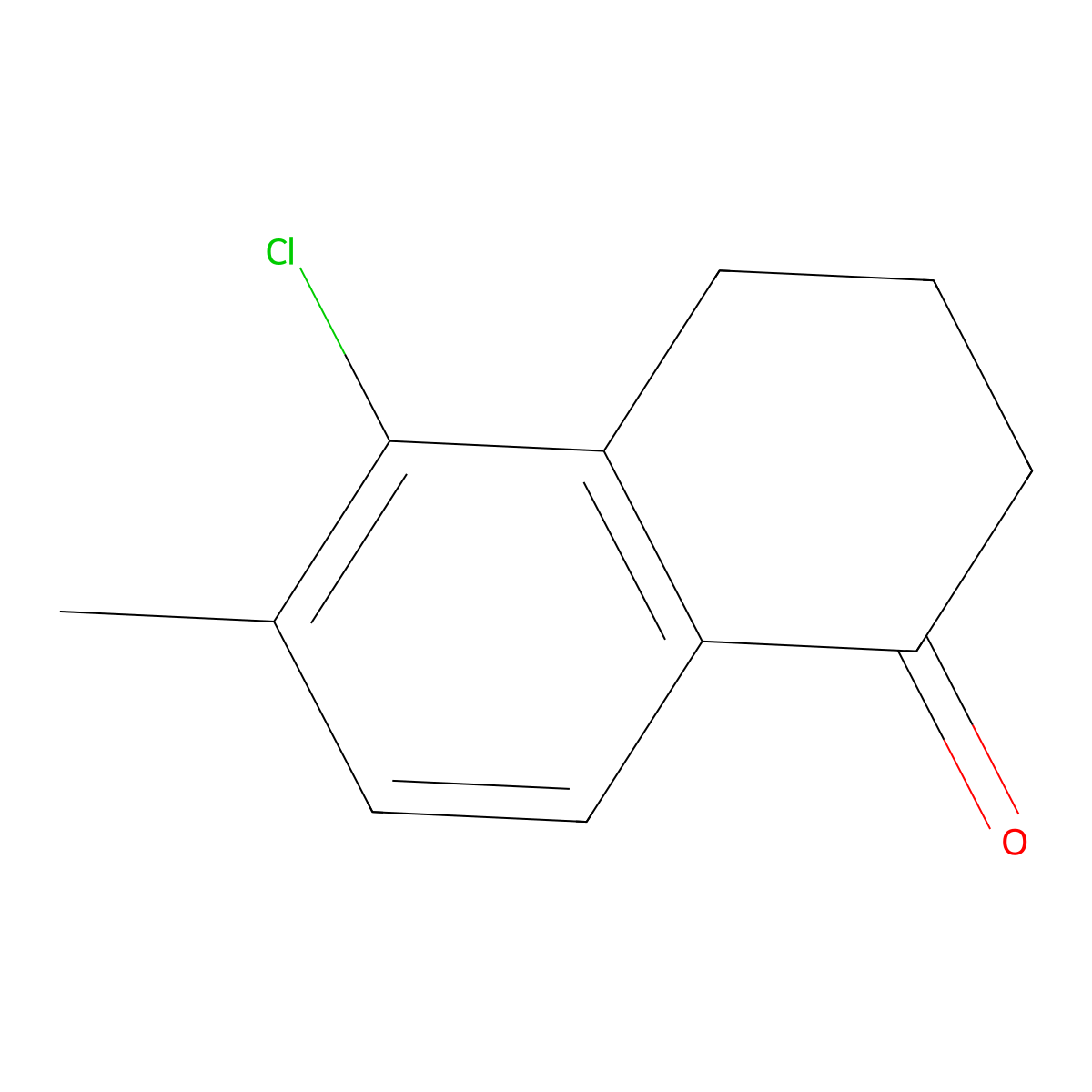 5-Chloro-6-methyl-3,4-dihydronaphthalen-1(2H)-one molecular structure, CAS 1092349-47-7