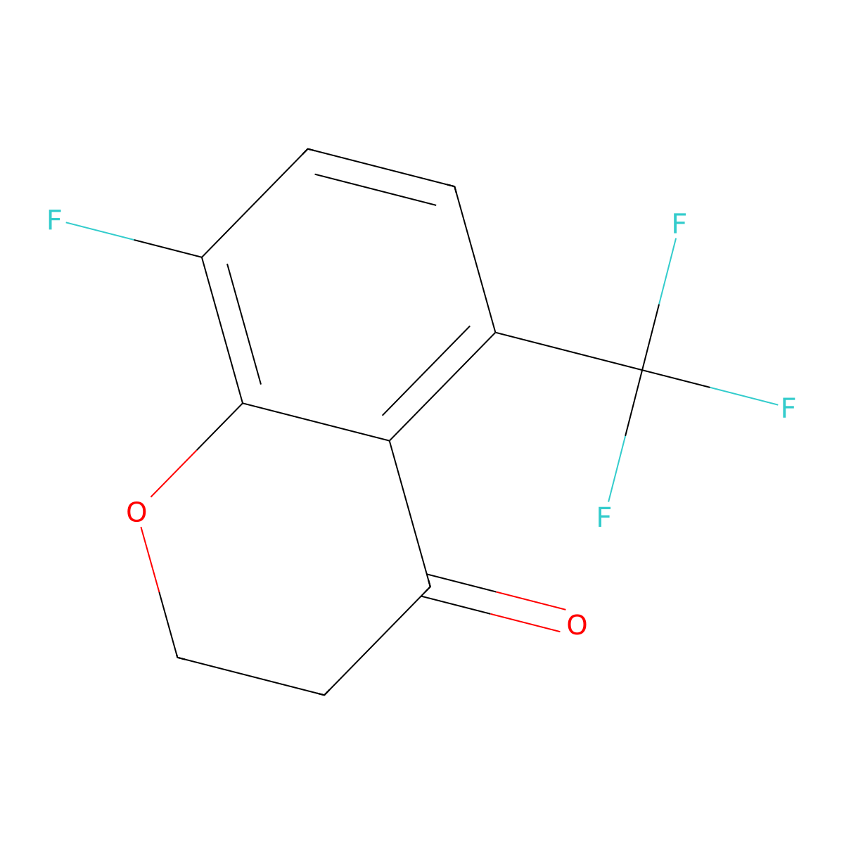 8-Fluoro-5-(trifluoromethyl)chroman-4-one molecular structure, CAS 1092349-64-8