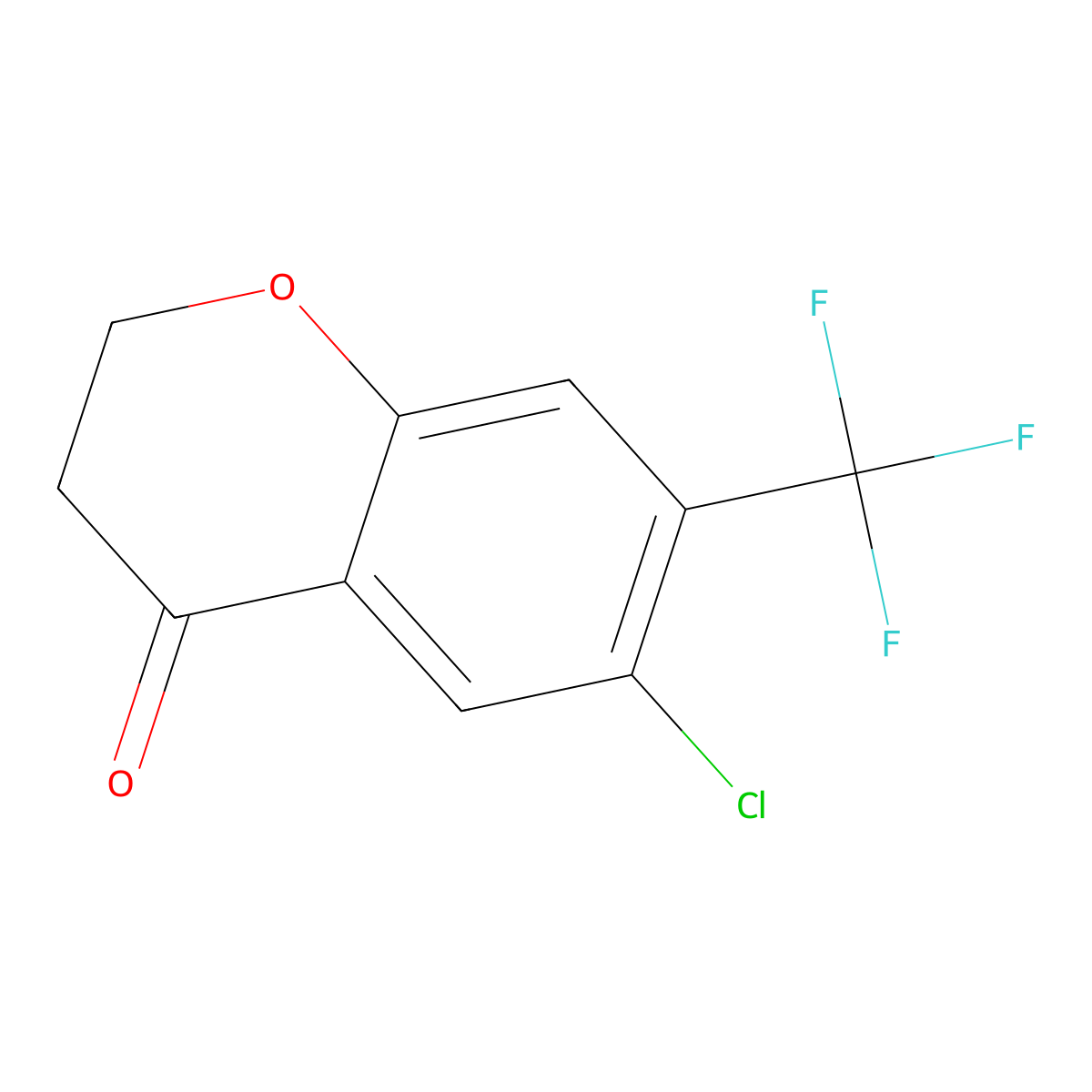 6-Chloro-7-(trifluoromethyl)chroman-4-one molecular structure, CAS 1092349-68-2