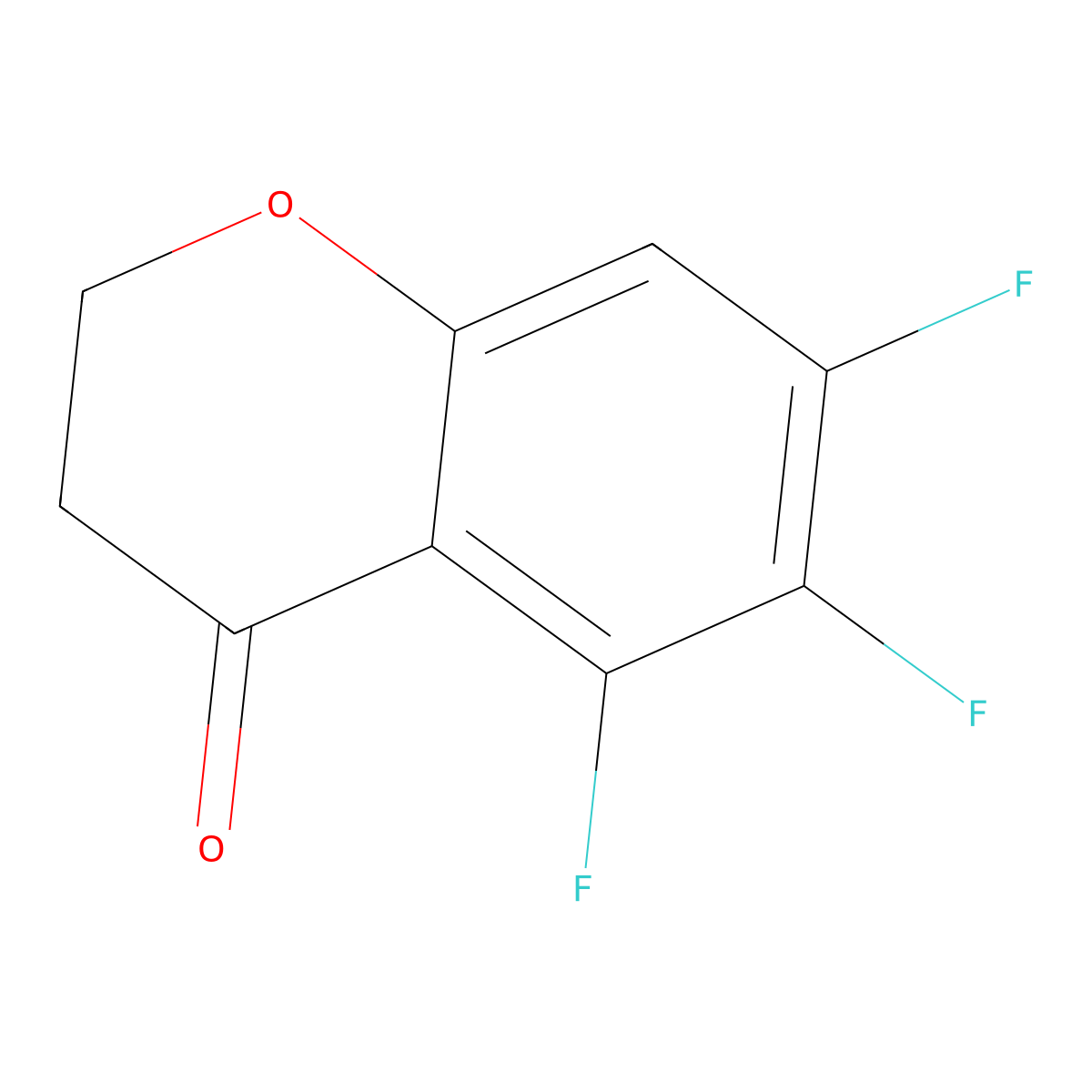 5,6,7-Trifluorochroman-4-one molecular structure, CAS 1092349-72-8