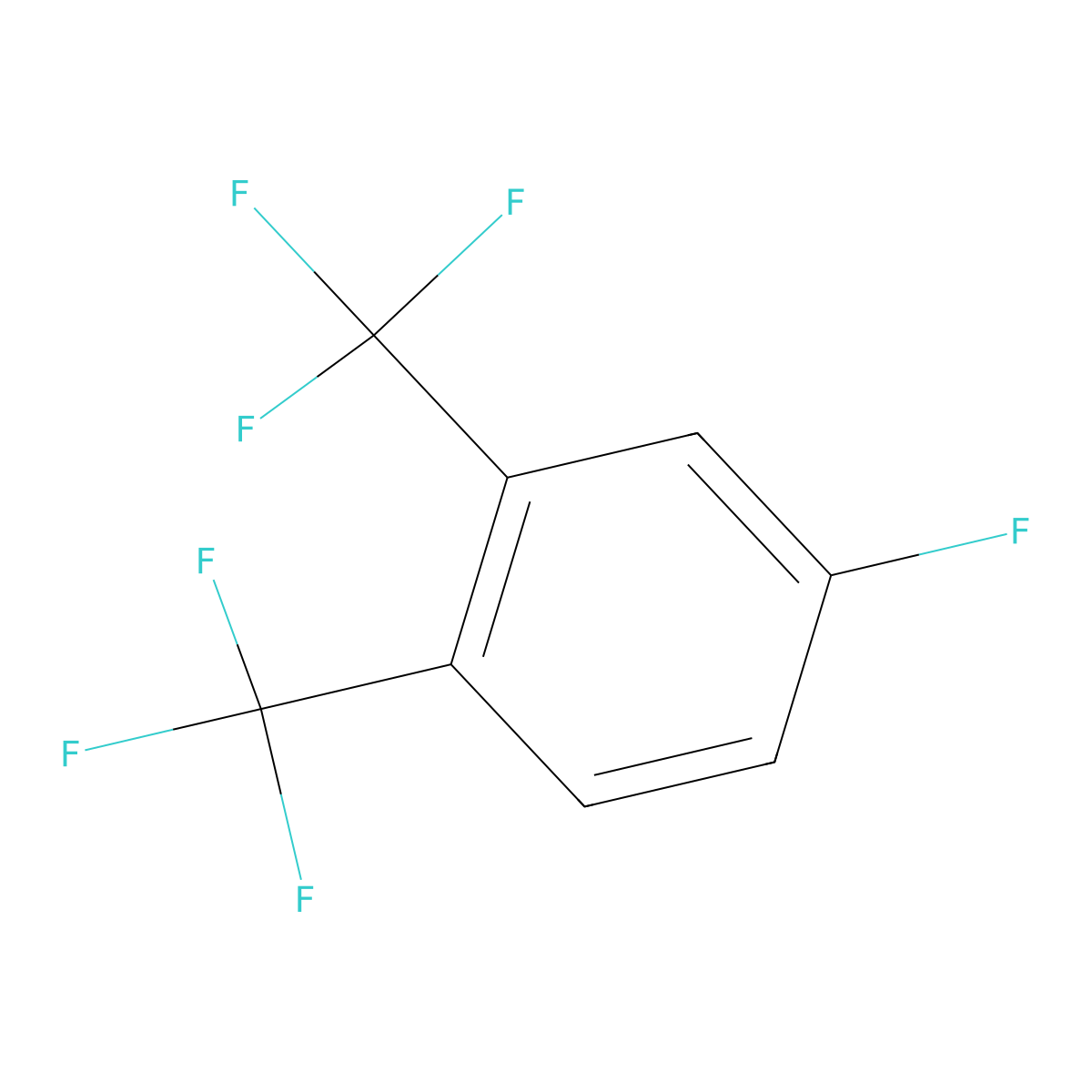 4-Fluoro-1,2-bis-(trifluoromethyl)benzene molecular structure, CAS 1092349-75-1