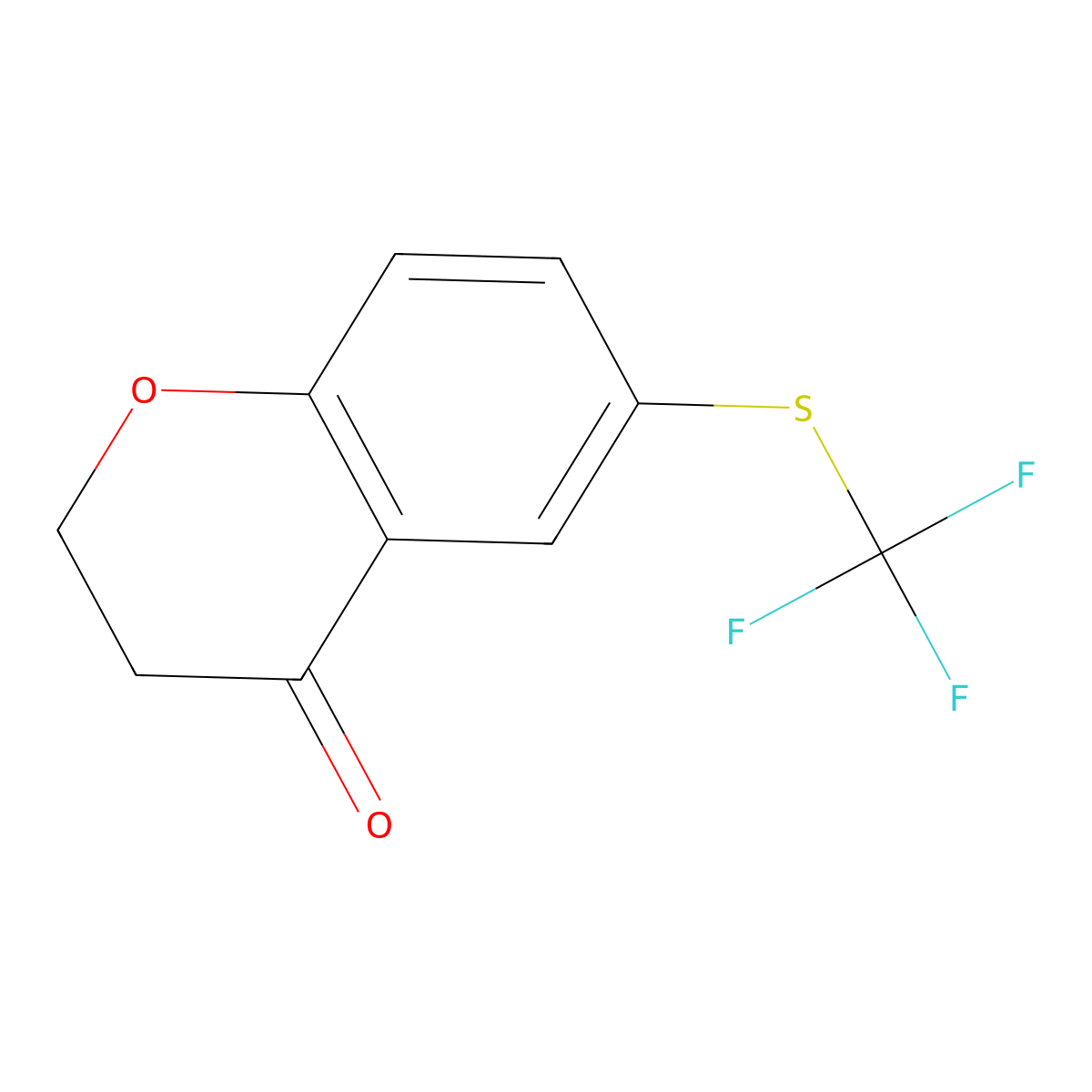 6-((Trifluoromethyl)thio)chroman-4-one molecular structure, CAS 1092349-90-0