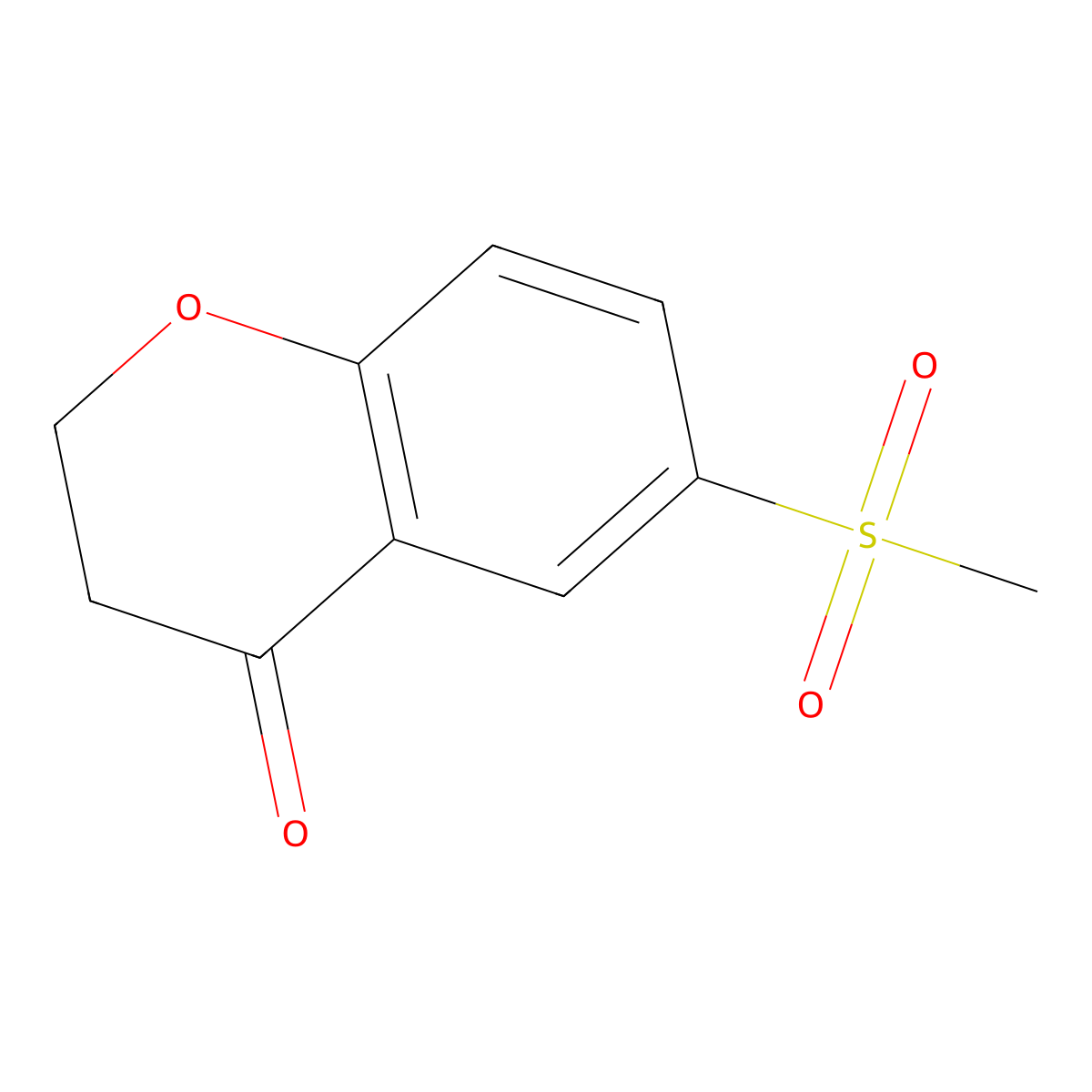6-(Methylsulfonyl)chroman-4-one molecular structure, CAS 1092350-11-2