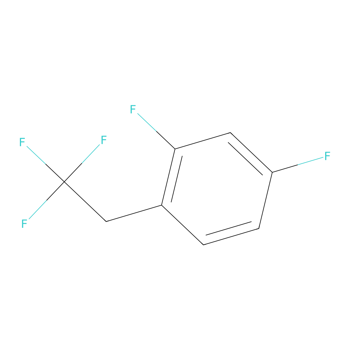 2,4-Difluoro-1-(2,2,2-trifluoroethyl)benzene molecular structure, CAS 1092350-12-3