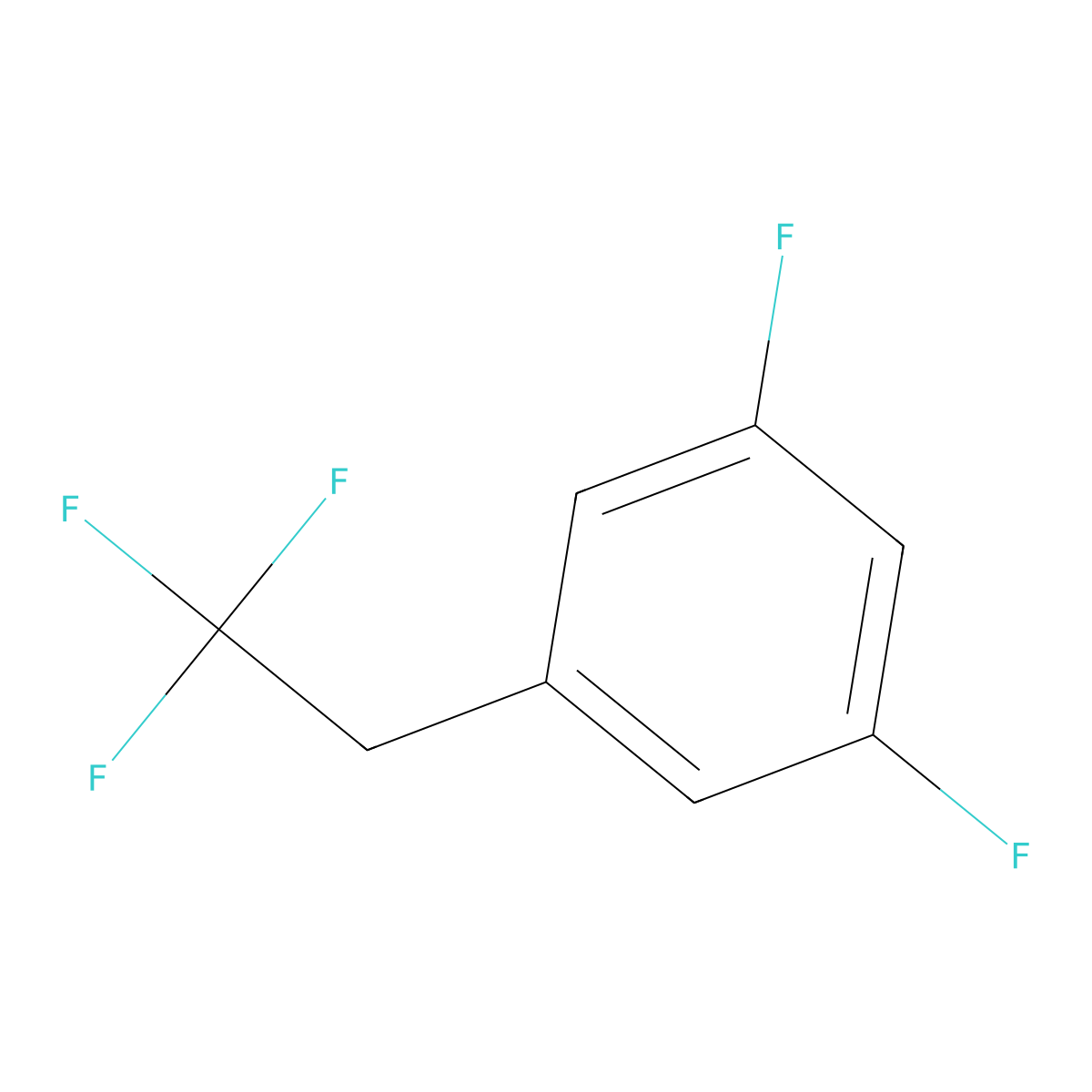 1,3-Difluoro-5-(2,2,2-trifluoroethyl)benzene molecular structure, CAS 1092350-20-3