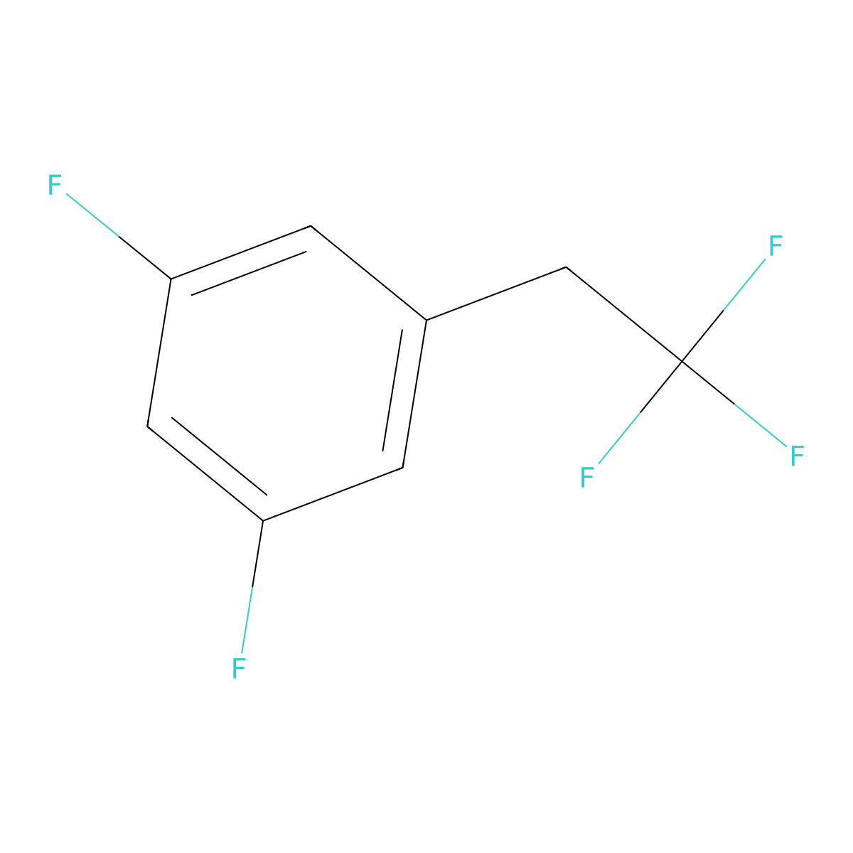 1,3-Difluoro-5-(2,2,2-trifluoroethyl)benzene molecular structure, CAS 1092350-20-3