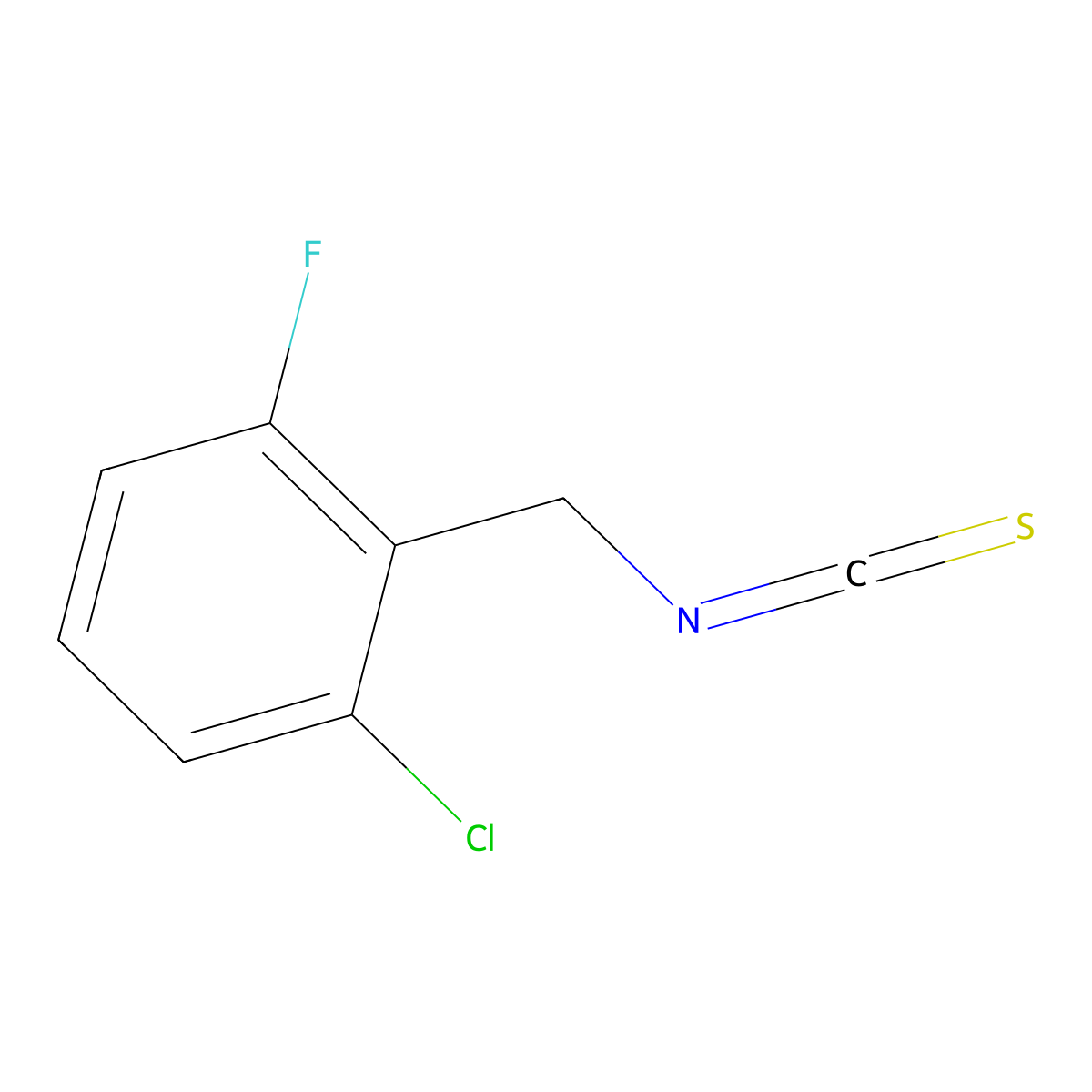 2-Chloro-6-fluorobenzyl isothiocyanate molecular structure, CAS 1092350-26-9