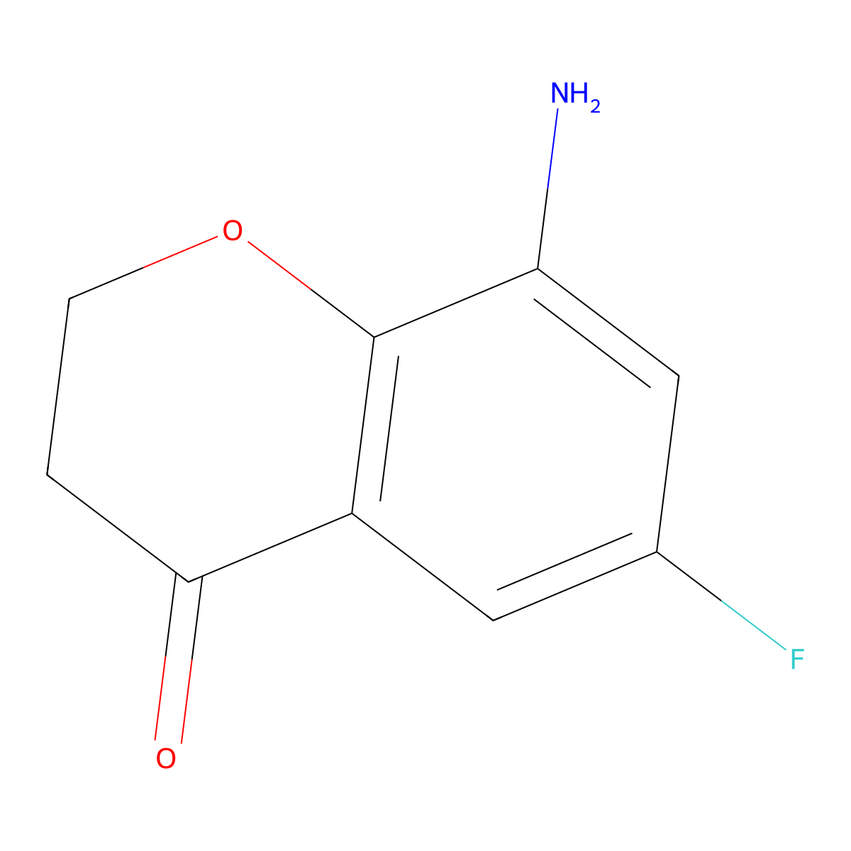 8-Amino-6-fluorochroman-4-one molecular structure, CAS 1092350-47-4