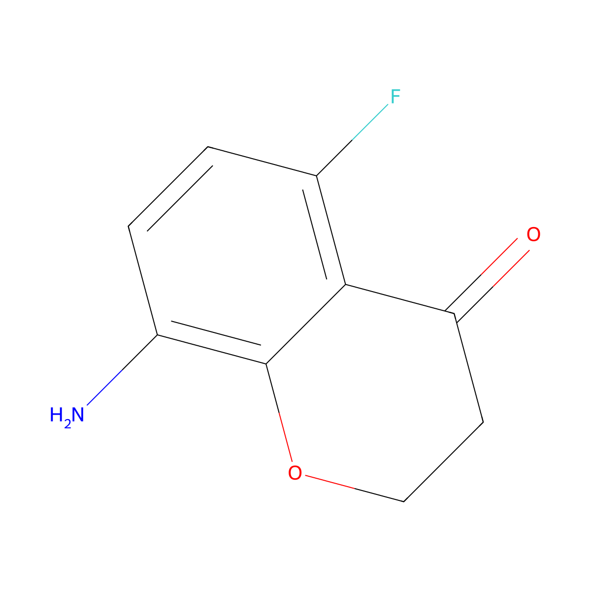 8-Amino-5-fluorochroman-4-one molecular structure, CAS 1092350-49-6