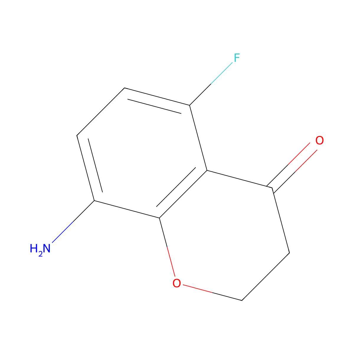 8-Amino-5-fluorochroman-4-one molecular structure, CAS 1092350-49-6