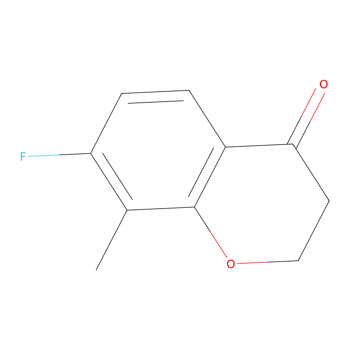 7-Fluoro-8-methylchroman-4-one molecular structure, CAS 1092350-70-3