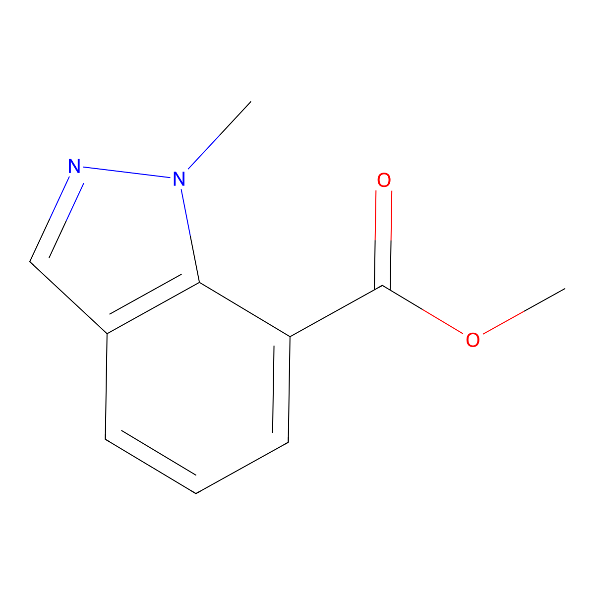 Methyl 1-methyl-1H-indazole-7-carboxylate molecular structure, CAS 1092351-84-2