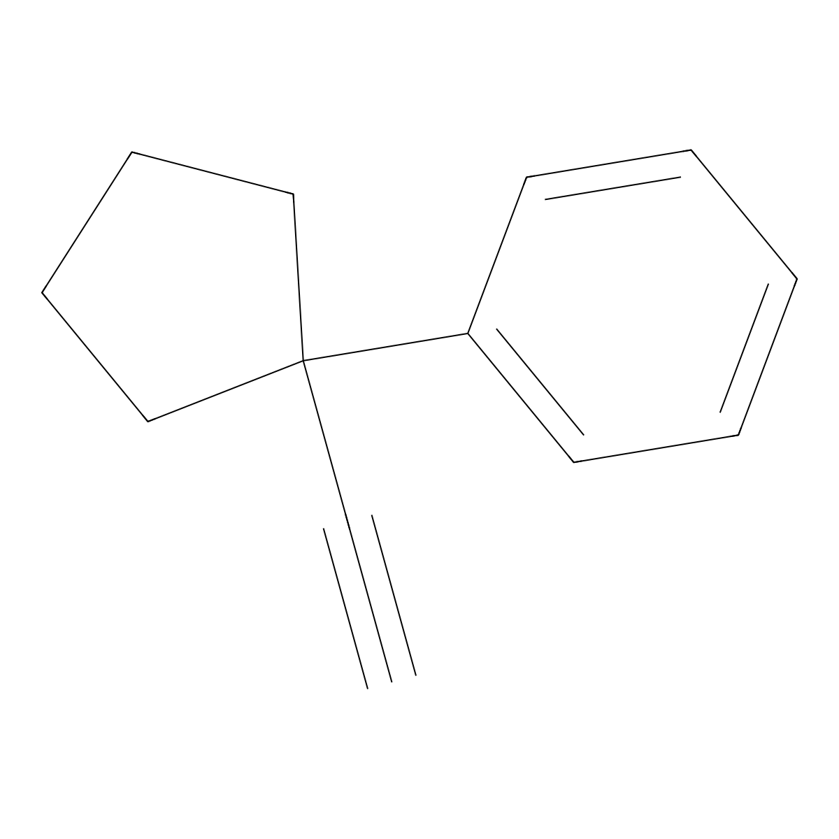(1-Ethynylcyclopentyl)benzene molecular structure, CAS 1092352-06-1