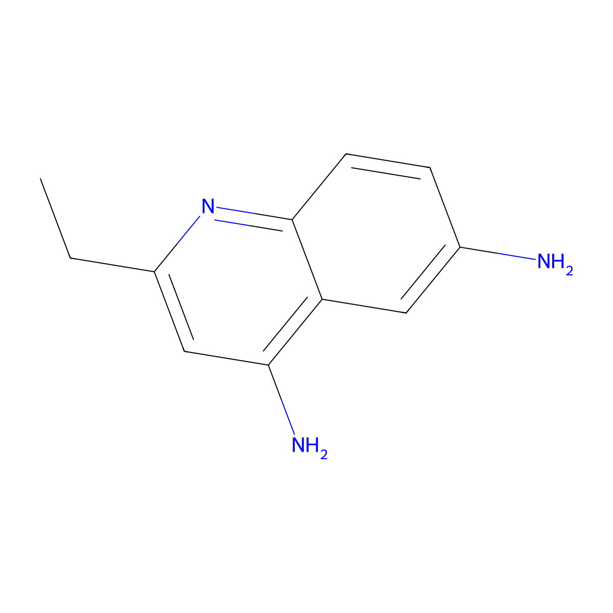 2-Ethylquinoline-4,6-diamine molecular structure, CAS 1092352-36-7