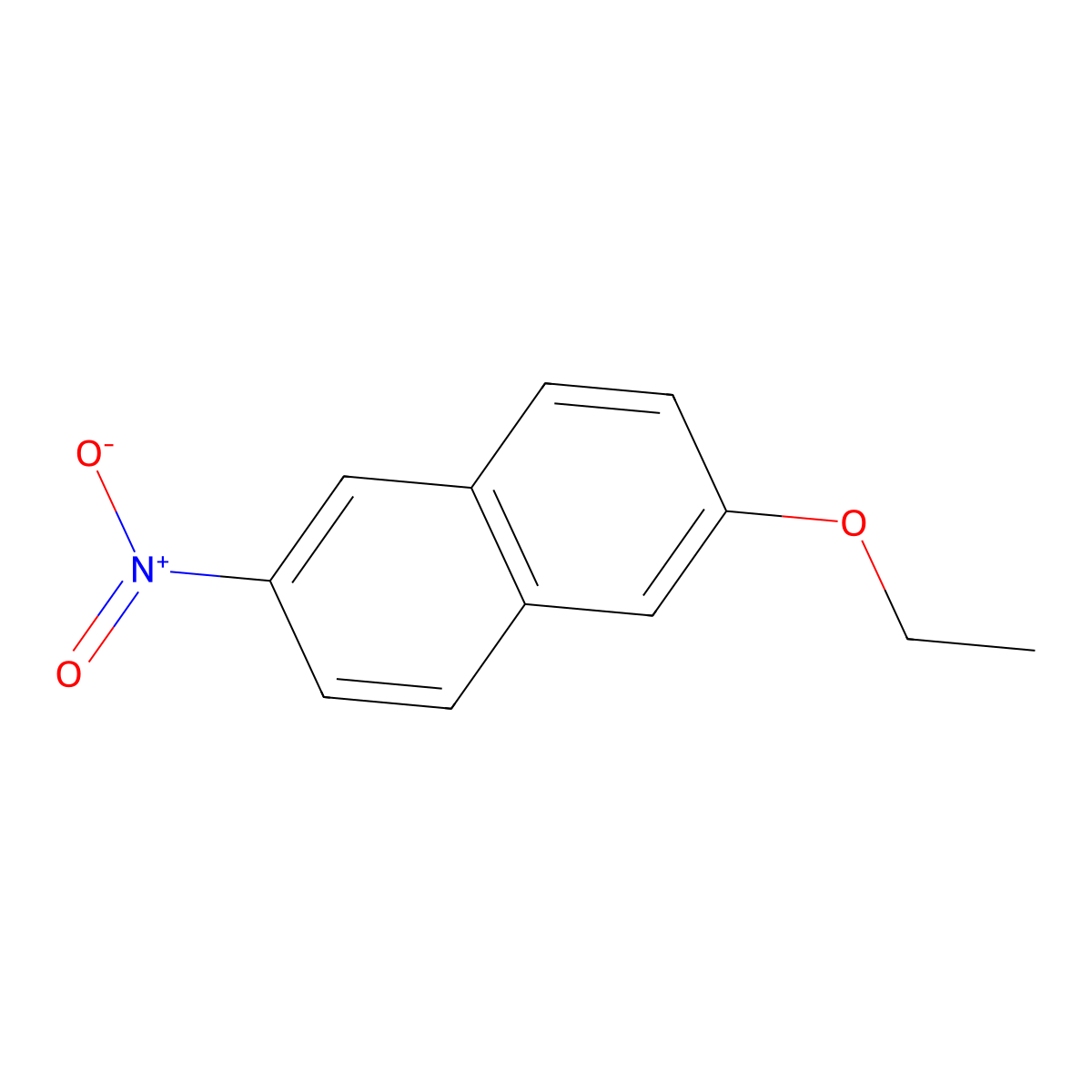 2-Ethoxy-6-nitronaphthalene molecular structure, CAS 1092353-00-8