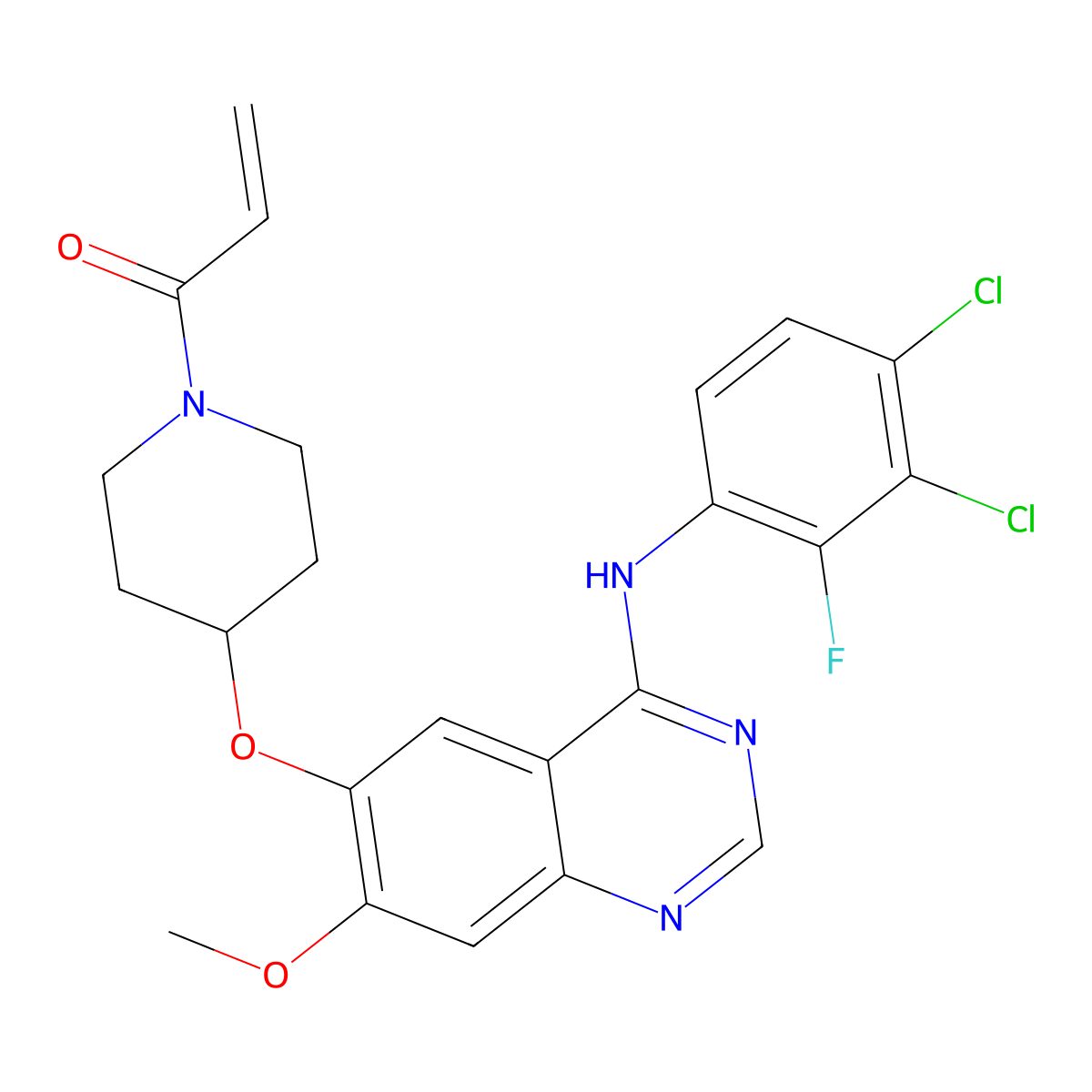 Poziotinib molecular structure, CAS 1092364-38-9