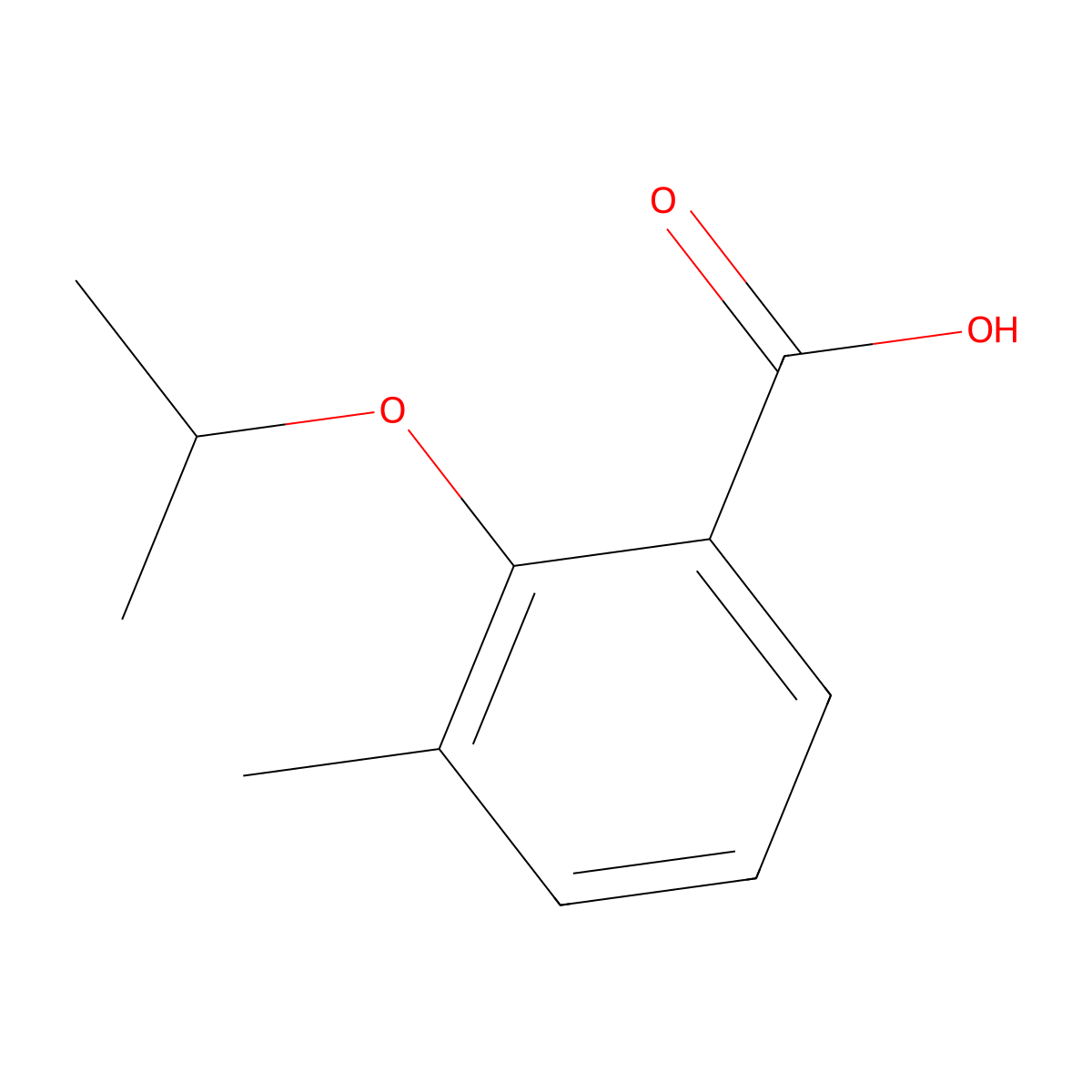 2-Isopropoxy-3-methyl-benzoic acid molecular structure, CAS 1092447-96-5