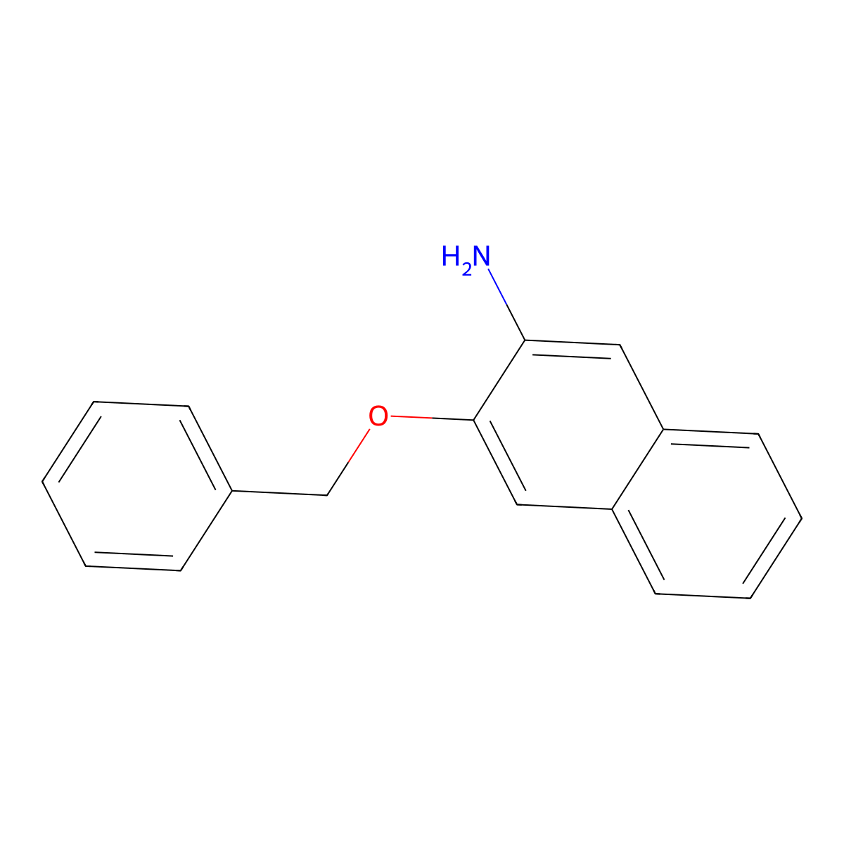 3-(Phenylmethoxy)-2-naphthalenamine molecular structure, CAS 1092455-29-2