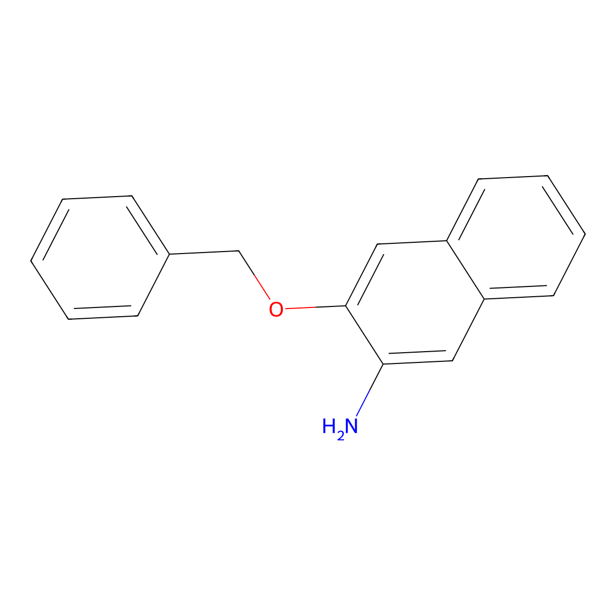 3-(Phenylmethoxy)-2-naphthalenamine molecular structure, CAS 1092455-29-2