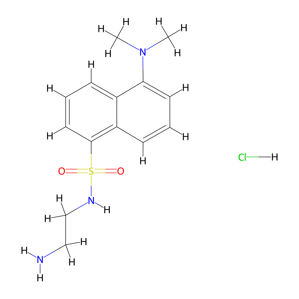 Dansyl ethylenediaMine hydrochloride molecular structure, CAS 1092458-66-6