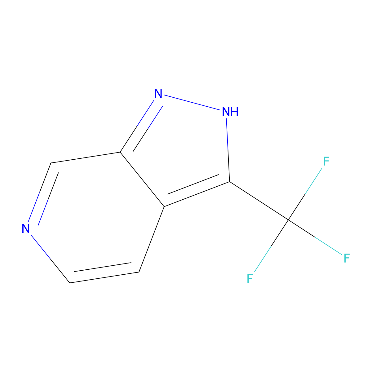 3-(Trifluoromethyl)-1h-pyrazolo[3,4-c]pyridine molecular structure, CAS 1092459-55-6