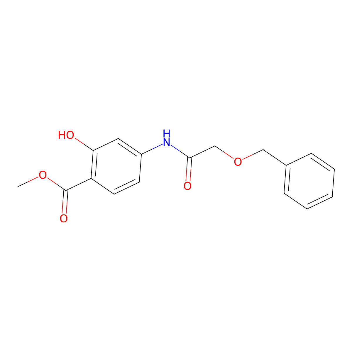 Methyl 4-(2-(benzyloxy)acetamido)-2-hydroxybenzoate molecular structure, CAS 1092460-39-3