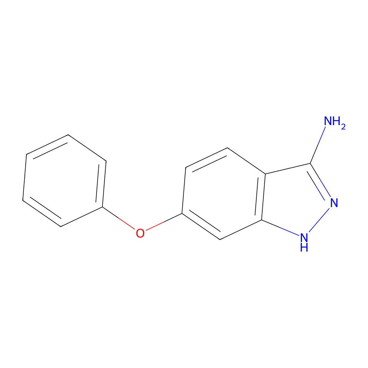 6-Phenoxy-1H-indazol-3-amine molecular structure, CAS 1092460-46-2