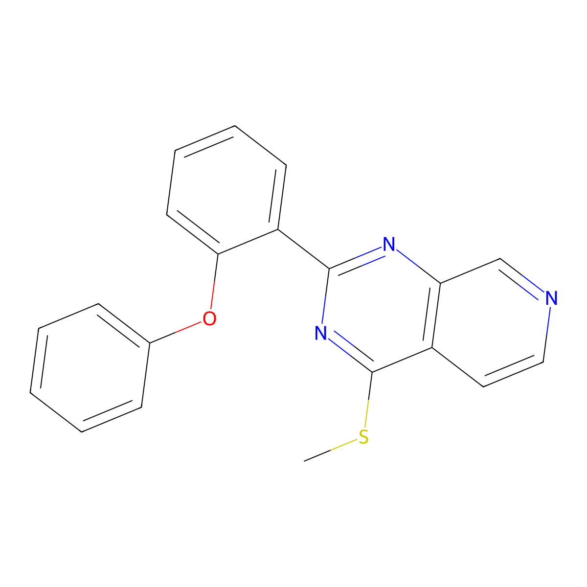 4-(Methylthio)-2-(2-phenoxyphenyl)pyrido[3,4-D]pyrimidine molecular structure, CAS 1092460-51-9